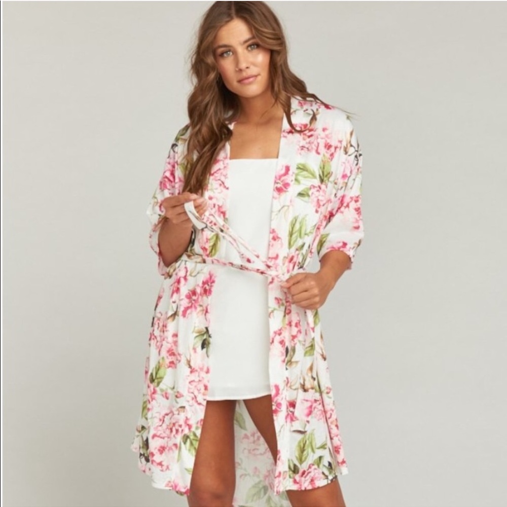 WORN ONCE SHOW ME YOUR MUMU FLORAL ROBE